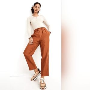 Madewell Tapered Huston Pull On Crop Pants XL